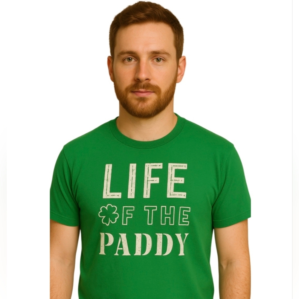 Way to Celebrate St Patricks Day T-Shirt Green White Large